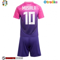 Otroške Nogometnih dresov Nemčija Jamal Musiala #10 Gostujoči EP 2024 Kratki rokavi (+ hlače)